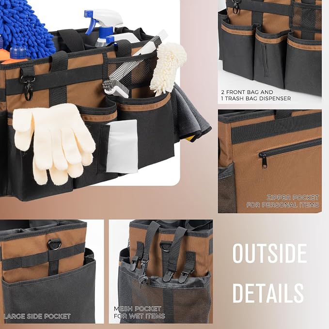 Wearable Cleaning Caddy, Cleaning Caddy Supplies Organizer - Image 3