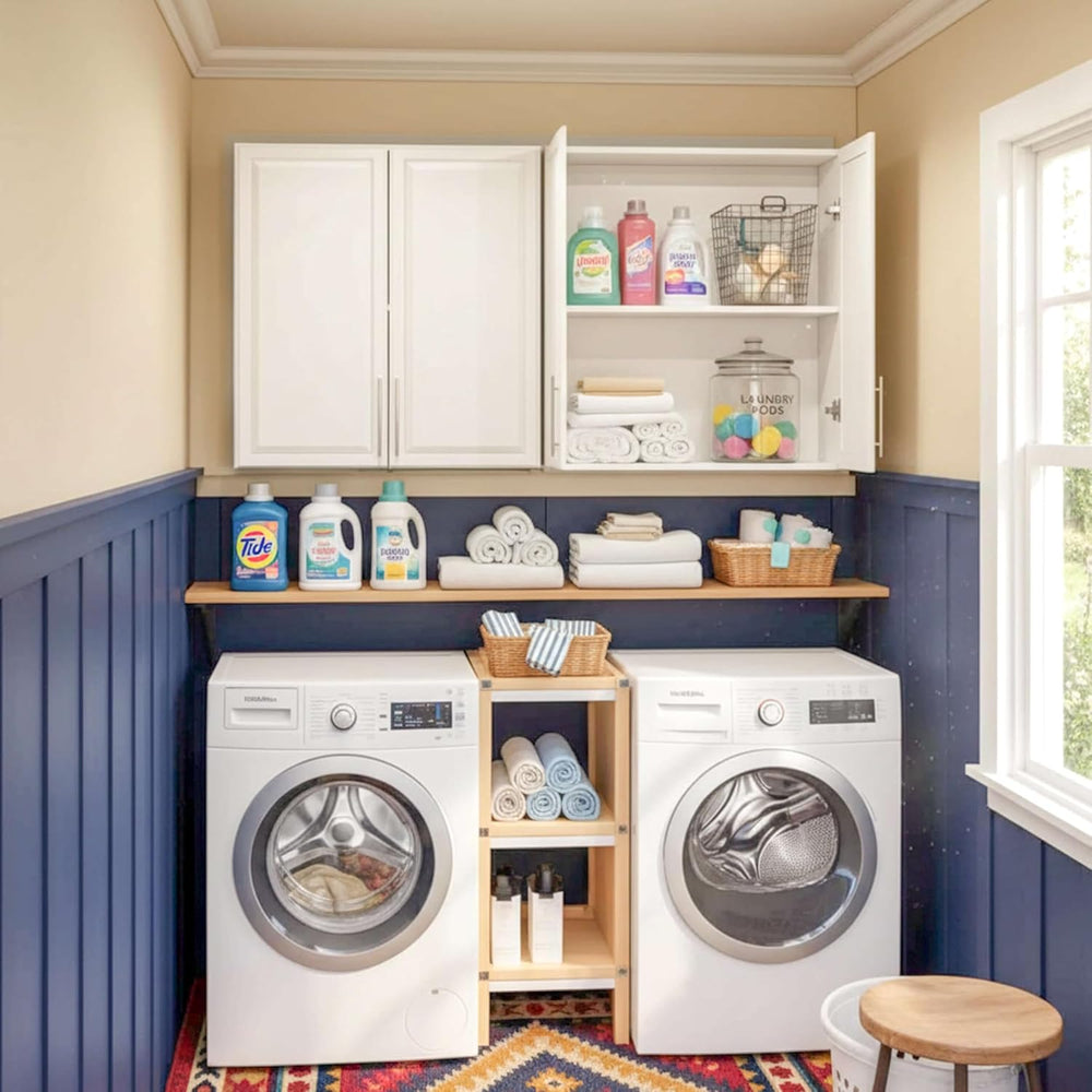 Furnaza 60" W Laundry Room Wall Cabinet with Adjustable Shelf