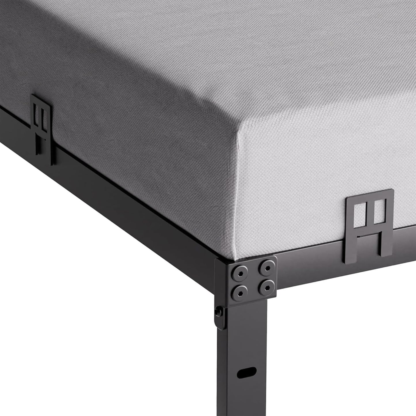 YORMDMO Non Slip Mattress Gaskets, Mattress Slide Stopper 6 PCS, Adjustable Mattress Holder for Bed Frame, Keep Mattress from Sliding Gripper, Black