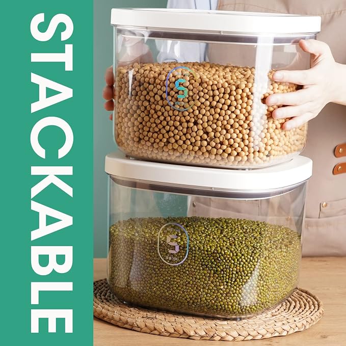 Airtight Rice Container 10 Lbs, Dry Food Holder - Image 3
