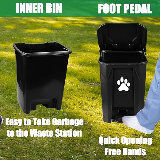 Outdoor Dog Poop Trash Can, Dog Waste Trash Can - Image 4