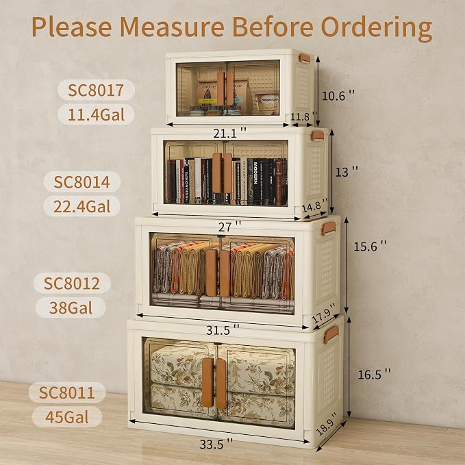 Plastic Stackable Storage Bins - Image 2