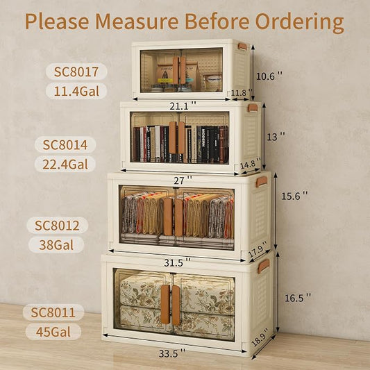 Plastic Stackable Storage Bins - Image 2