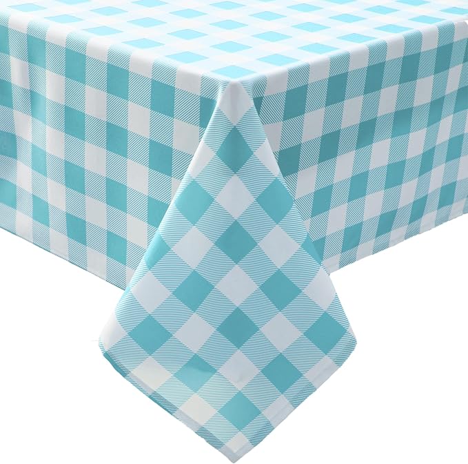 Classic Gingham Plaid Tablecloth Fabric - Image 6