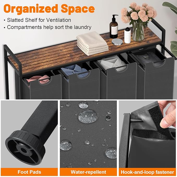 Laundry Hamper, Laundry Sorter - Image 6