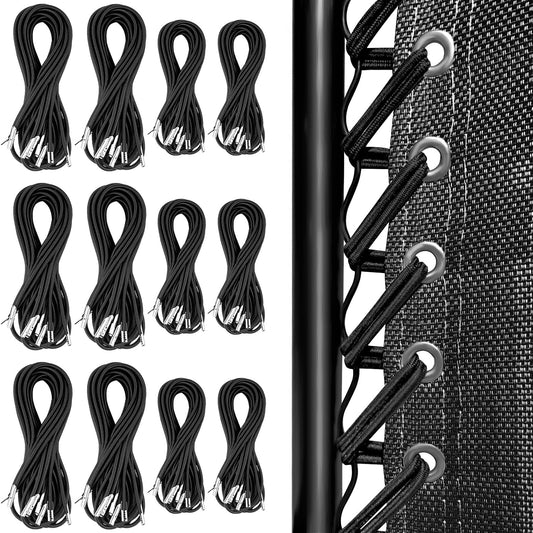 12 Cords Zero Gravity Chair Replacement Cord, Antigravity Chair Replacement,Universal Repair Cord Kit for Repairing Zero Gravity Chair(Black)