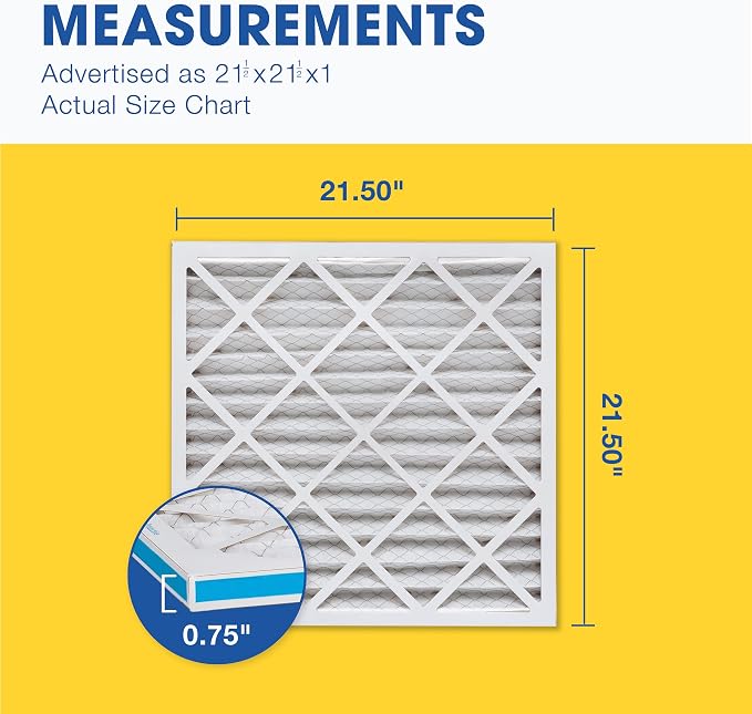 Aerostar 21.5x21.5x1 MERV 8-6 Count - Image 2
