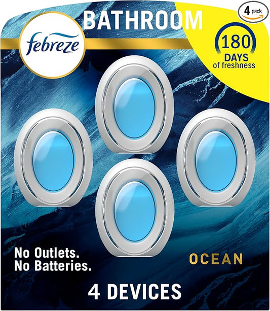 Febreze Bathroom Air Freshener, Odor-Fighting, Plug In Alternative, Air by Febreze