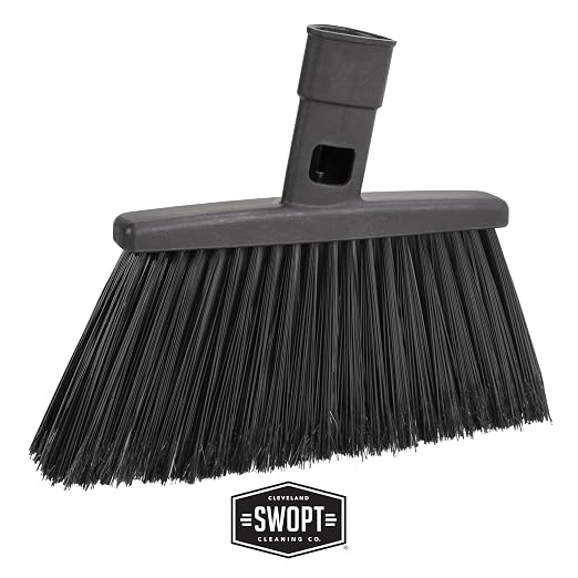 SWOPT 24” Push Broom, Angle Broom + 48” and 60" Steel Handles, Standard Combo — - Image 3