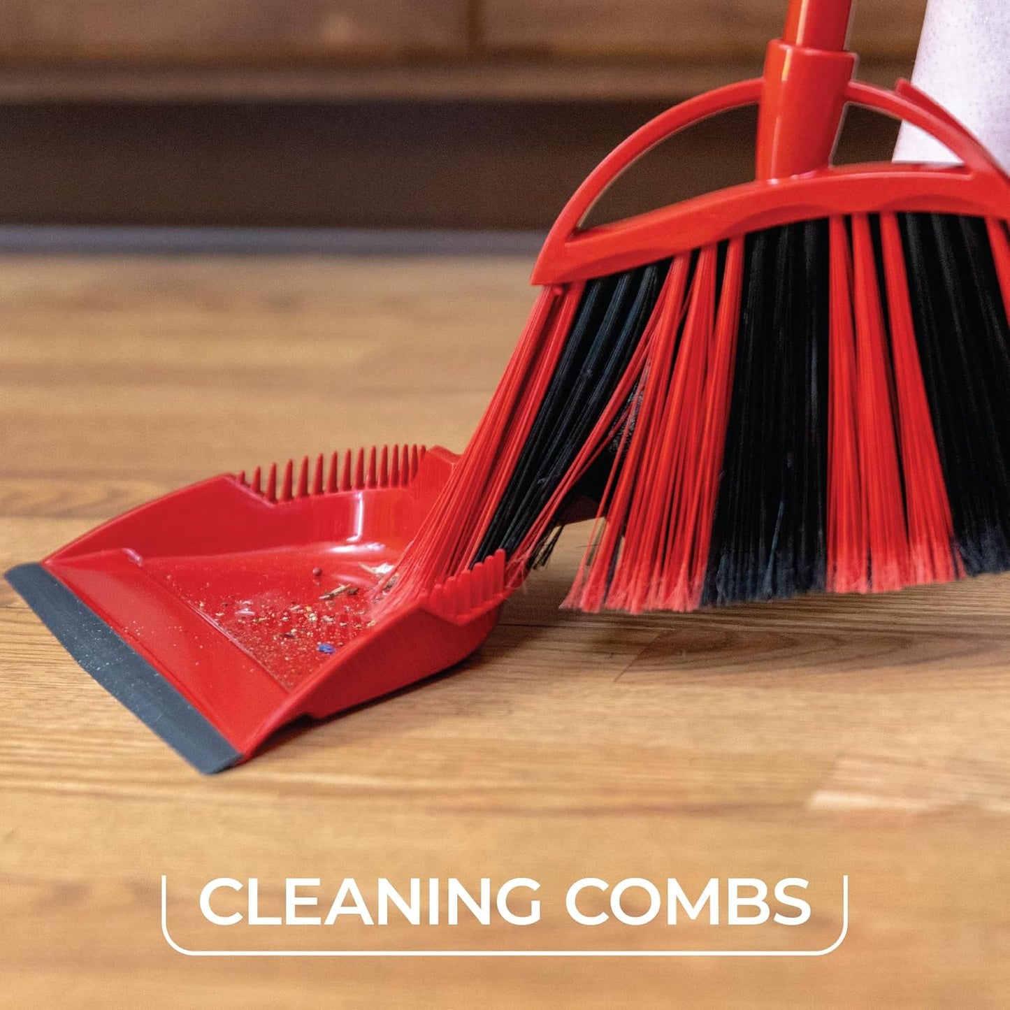 O-Cedar One Sweep Broom with Step-On Dustpan | Remove 99% with One | Lightweight Quiet Cleaning Tool | Ideal for Pet Owners