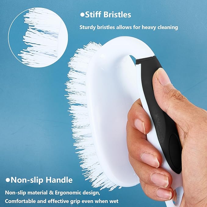 Scrub Brush Set, 4 Pack Deep Cleaning Brush Kit - Image 5