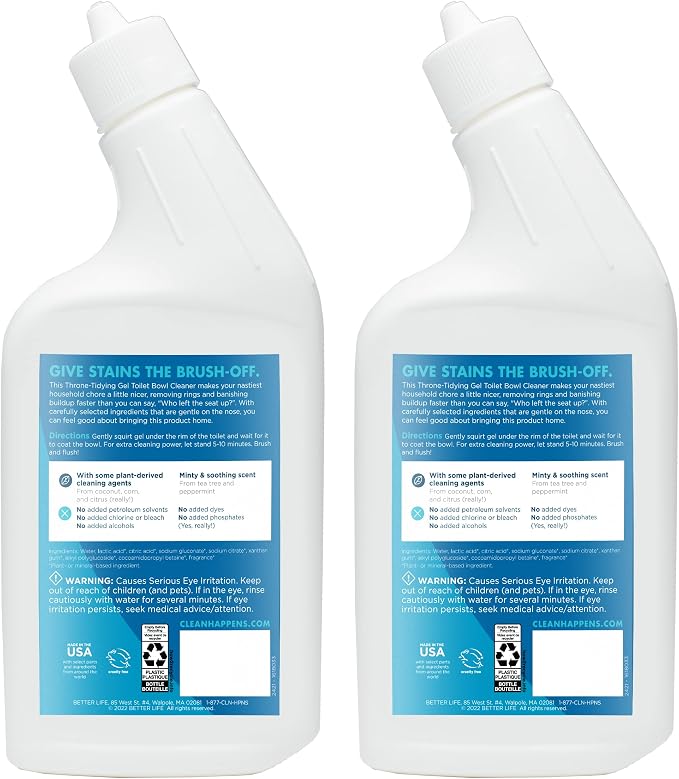 Better Life Toilet Bowl Cleaner, Plant-derived, Stain & Odor Remover, Tea Tree - Image 2