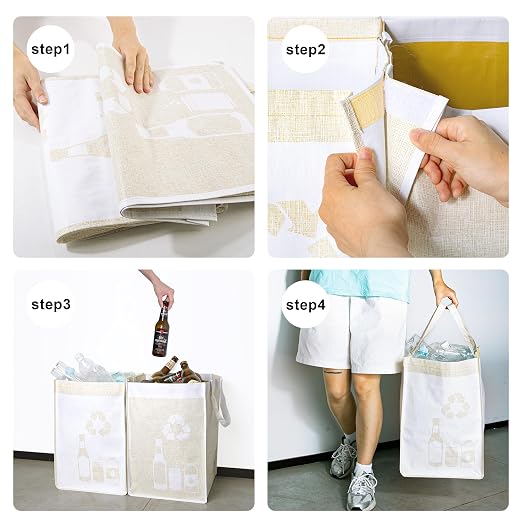 Recycle Waste Bag for Kitchen Home- Indoor Recycling Bins Trash Sorting - Image 5