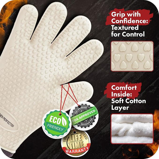 KITCHEN PERFECTION S Silicone Smoker Oven Gloves - Image 2