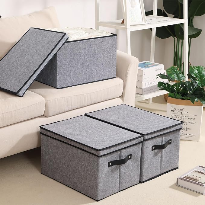 Clothing Storage Bins, Blanket Baskets - Image 8
