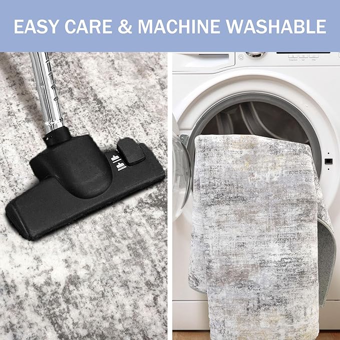IOHOUZE Abstract Runner Rug 3x16 Ft Washable Runners - Image 3