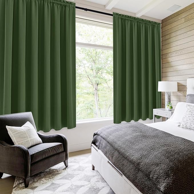 DWCN Blackout Curtains for Living Room Thermal Insulated, Energy Saving & Noise - Image 2