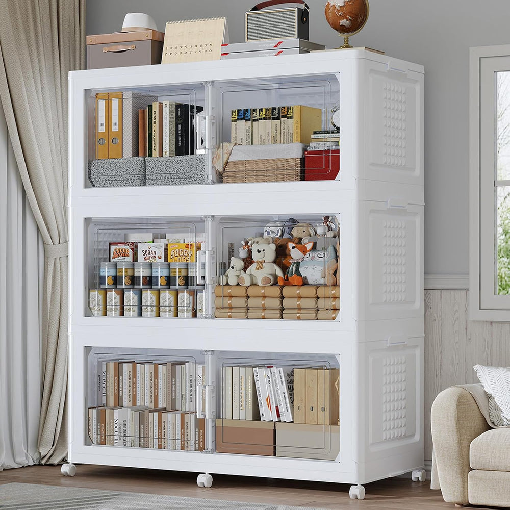 120GAL Extra Large Storage Bins with Lid, 480Qt Stackable Closet Organizers a...