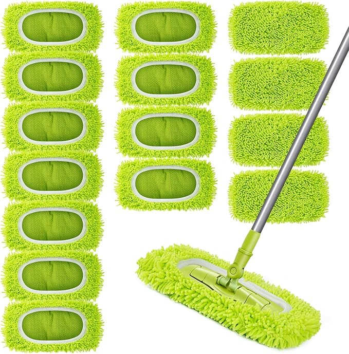Reusable Dry Sweeping Cloths Microfiber Wet Mop Pads Compatible by Unoutur