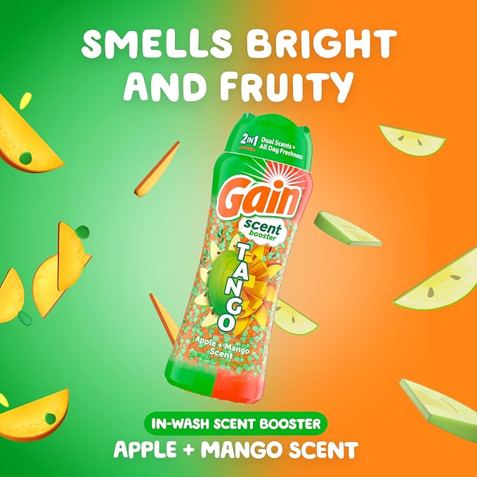 Gain Tango 2-in-1 Laundry Scent Booster Beads, Apple and Mango Scent, 10.7 OZ - Image 4