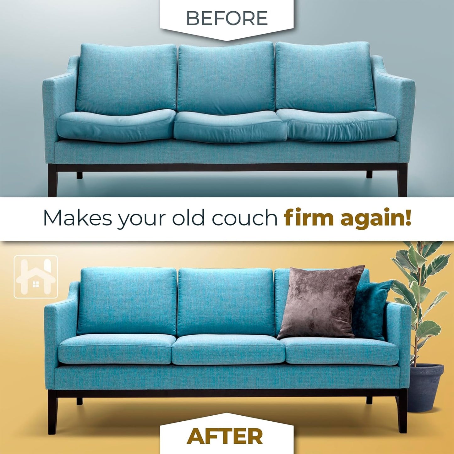 Golden Home Essentials XXXL Heavy Duty Couch Support for Sagging Cushions - 30in x 68in Extra Wide Sofa Cushion Board - 0.4in Saggy Cushion for Seat Support