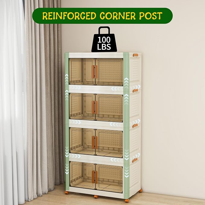 4 Tier Extra Large Stackable Storage Bins - Image 4
