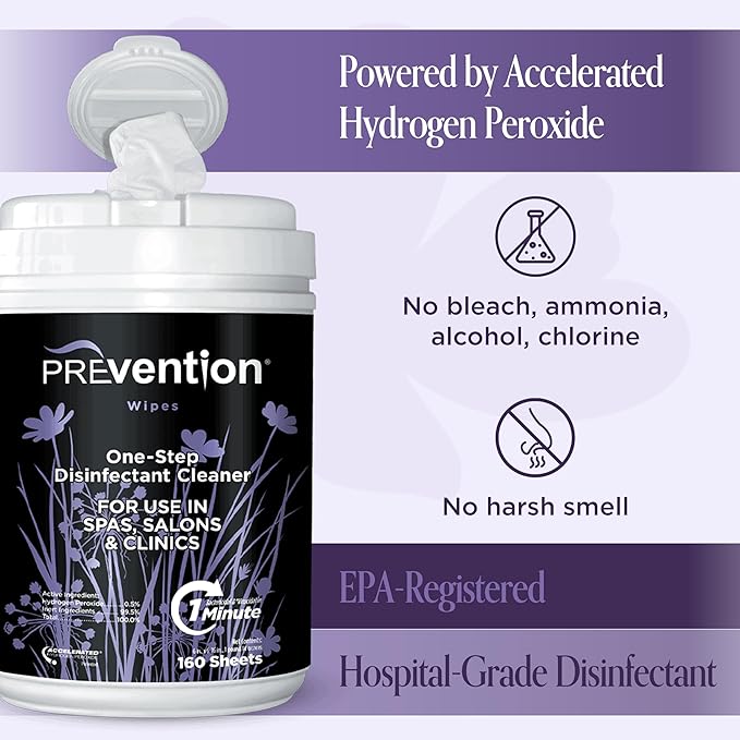 Prevention All Purpose Disinfectant Wipes – Canister of Cleaning Wipes - Image 4
