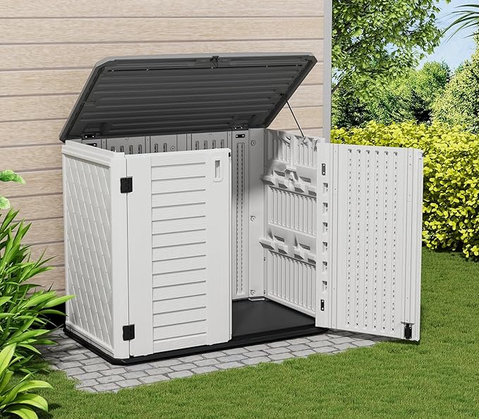 ZZM 4x2.5 FT Outdoor Storage Shed, Resin Waterproof Storage Cabinet - Image 3