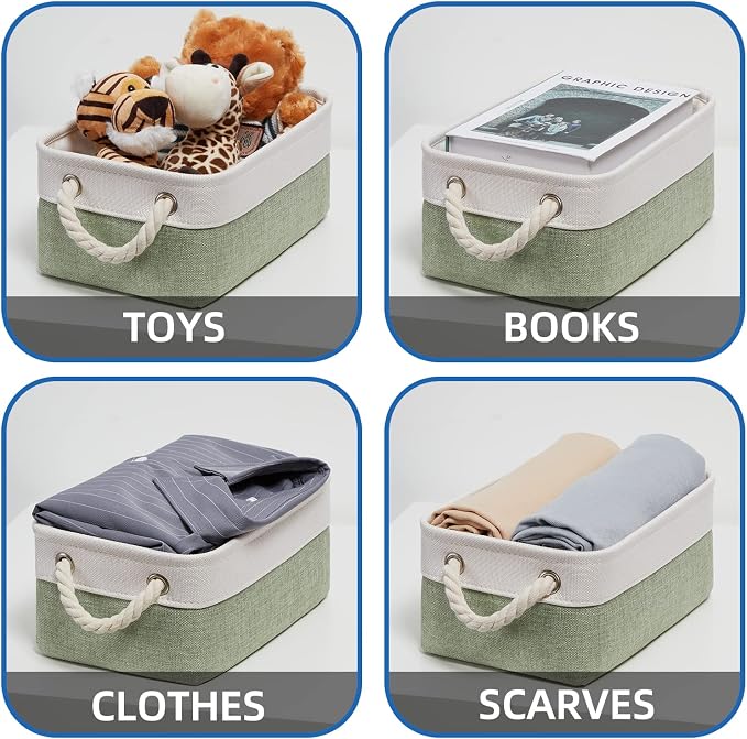 Temary Small Storage Baskets Small Fabric Bins - Image 4