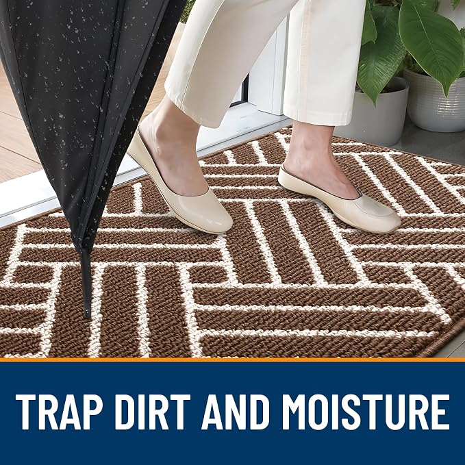 OLANLY Indoor Door Mat, 48x32 Inch, Dirt Resistant and Absorbent, Non-Slip - Image 2