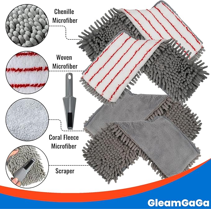 Microfiber Mops for Floor Cleaning, Flat Dust Mop - Image 6