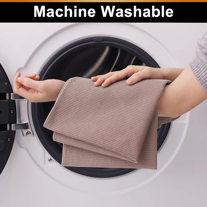 Homaxy 100% Cotton Waffle Weave Kitchen Towels - Image 5