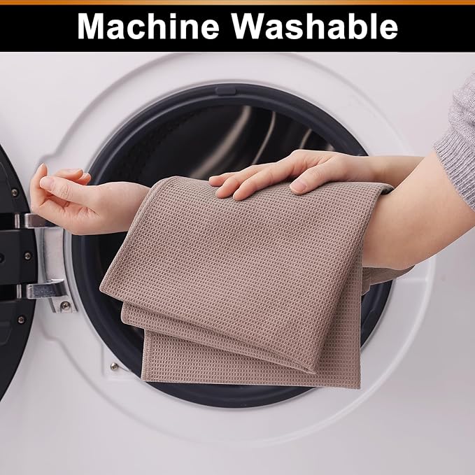 Homaxy 100% Cotton Waffle Weave Kitchen Towels - Image 5