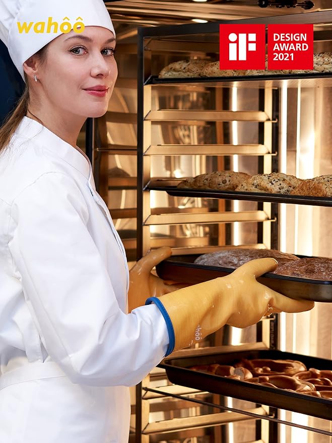 LANON Protection Wahoo Liquid Silicone Smoker Oven Gloves, Food-Contact Grade - Image 3