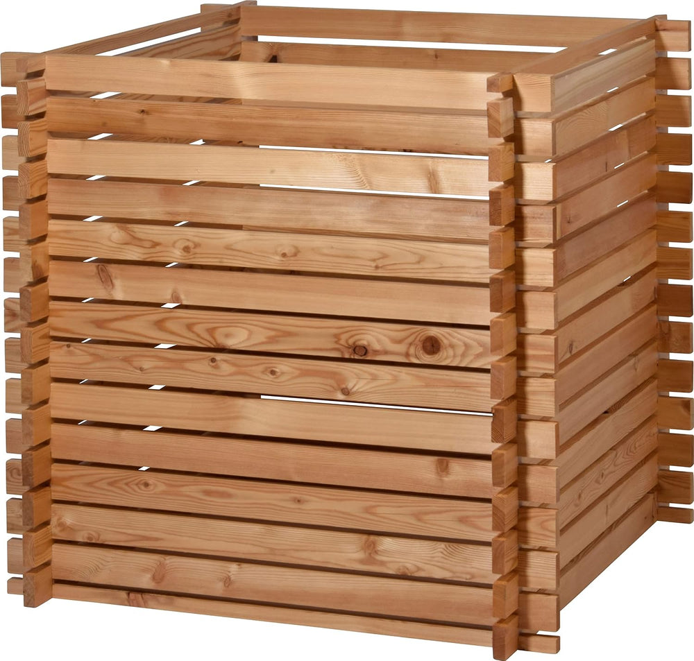 dobar® Green Label 58630FSCe Lärchi Composter | Wooden Composter with Plug-In...