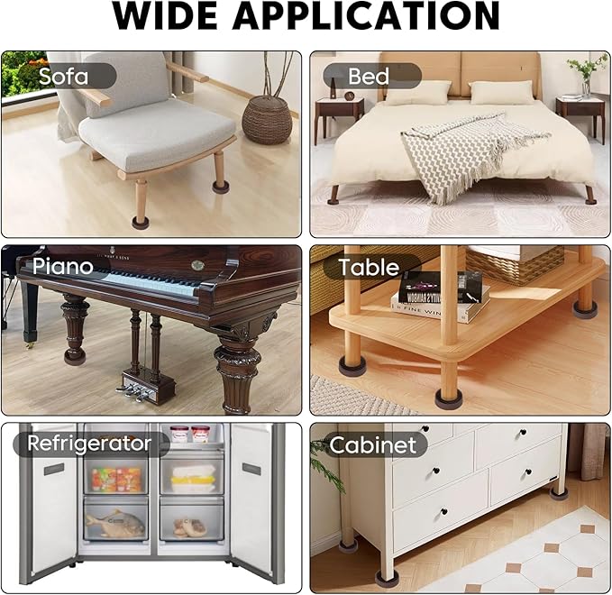 Rubber Non-Slip Furniture Pads Furniture Casters Cup Floor Protector - Image 7