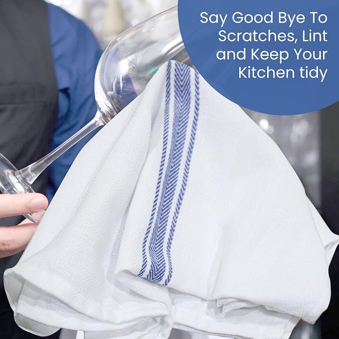 WHITEWRAP Kitchen Dish Towels for Kitchen, Highly Absorbent for Drying and - Image 2