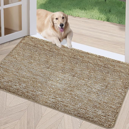 REFETONE Indoor Doormat, Front Door Mat 20"x32" Absorbent Rubber Backing Non by Refetone