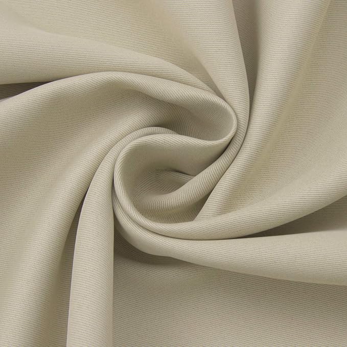 BGment Beige Blackout Curtains 40 Inches Long - Image 7