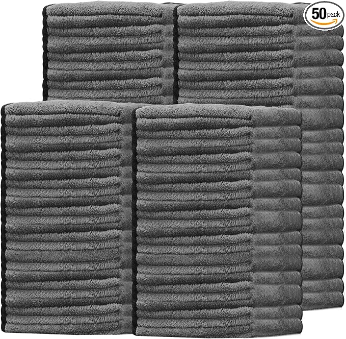 Tallew 50 Pcs Microfiber Towels 16 Inch x 16 Inch Microfiber Cloth Car Drying by Tallew