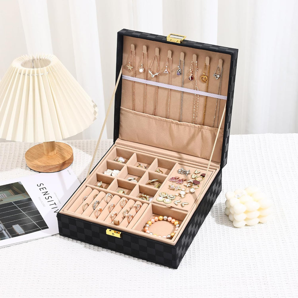 Jewelry Organizer Box, Jewelry Box Organizers for Women Girls, Jewellery Disp...