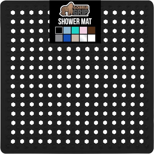 GORILLA GRIP Patented Square Shower Stall Mat, Small Bathtub Floor Mats by GorillaGrip