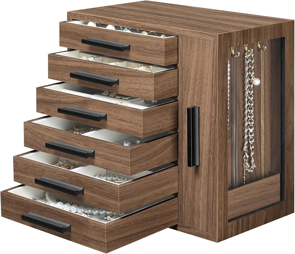 HOOBRO Jewelry Box for Women, Large Jewelry Organizer Box