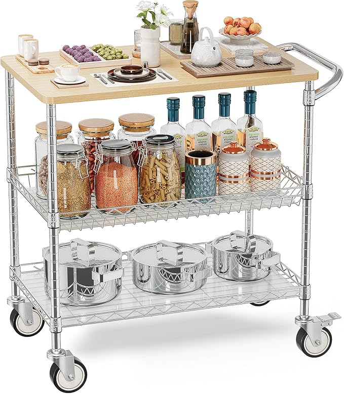 Leteuke Rolling Kitchen Carts by Leteuke
