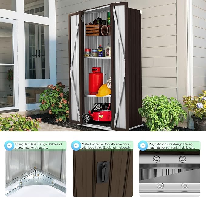 AECOJOY Outdoor Storage Cabinet Waterproof - Image 4