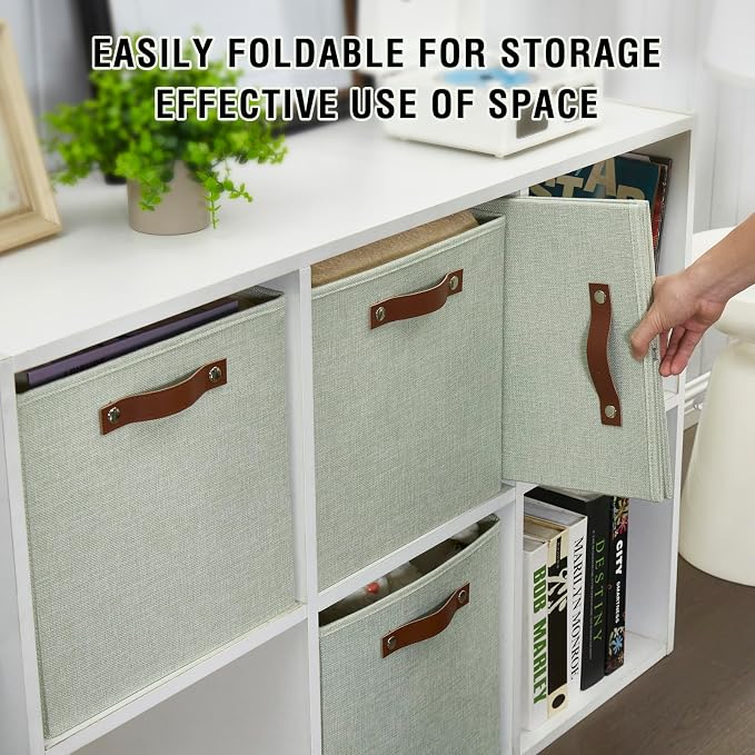 Collapsible Fabric Storage Cube Bins - Image 4