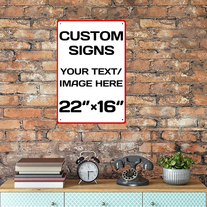 Custom Sign, Personalized Metal Signs, Aluminum Weatherproof Metal Sign - Image 6