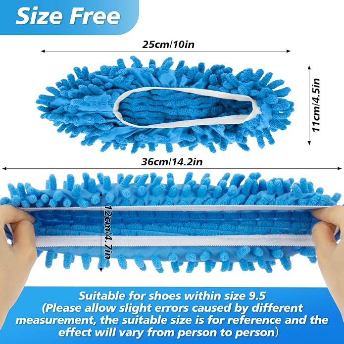 MAQIHAN 10 Mop Slippers for Floor Cleaning - Image 2