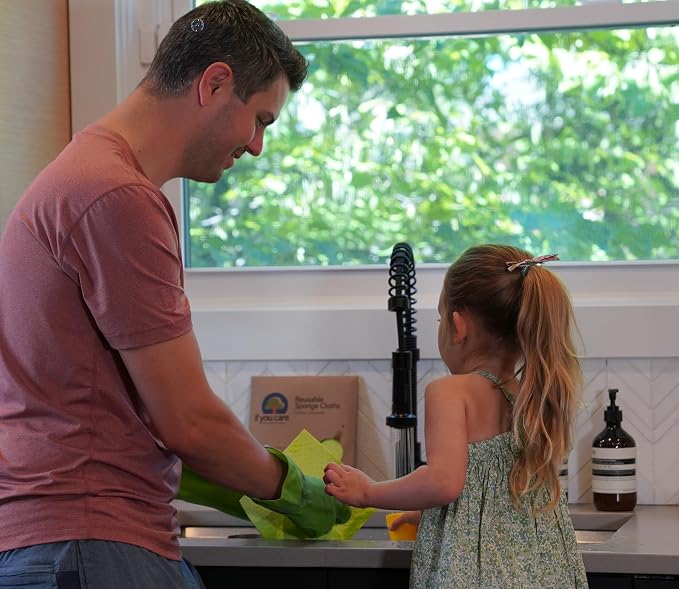 If You Care Sponge Cloths – 5 Count – 100% Natural Cleaning Rags - Image 3