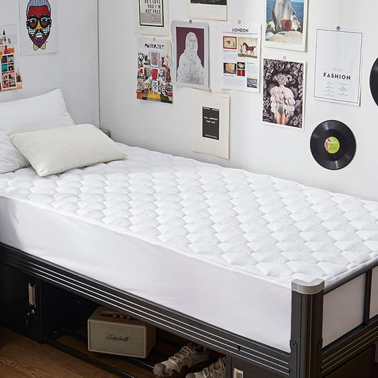 GRT Twin XL Mattress Protector Waterproof, 100% Waterproof Quilted Fitted by GRT